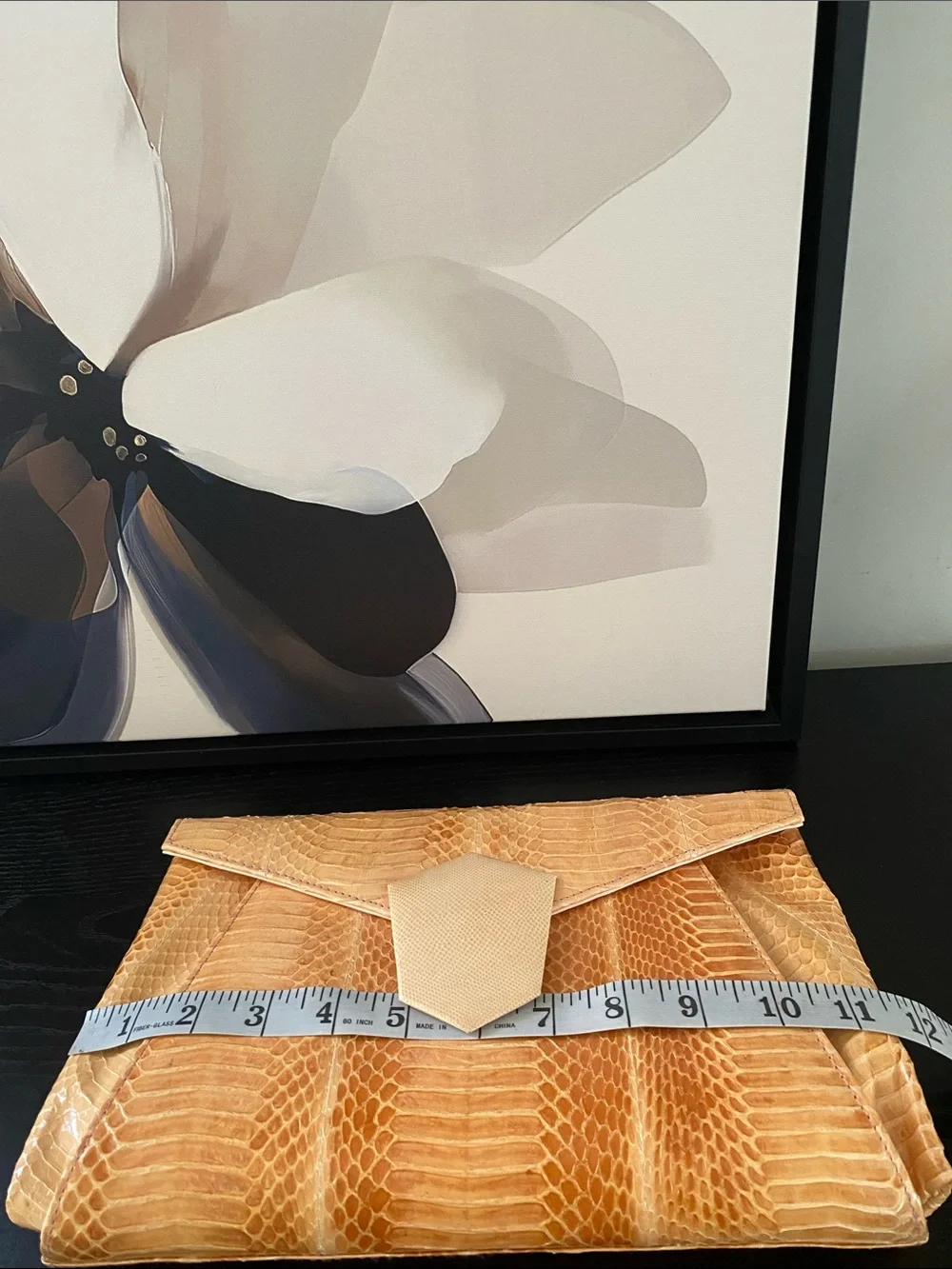 Vintage 80’s J. Renee Tan Snakeskin Bag